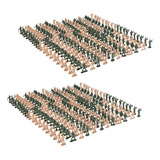 720 Pçs / Set 1/72 Soldados De Plástico Estatueta Modelo