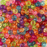 720 Pçs Miçangas Coloridas Para Criança Transparente 6mm 50g