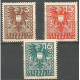 7262 Austria Brasao Lote Com 3 Selos