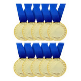 75 Medalhas Decoradas Centro Liso 5cm De Metal Crespar Ouro