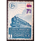 7887 França Locomotiva Colis Postal Selo Yvert N. 227b Sobre