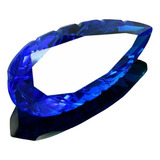 79 Ct Topázio Natural London Blue 45x21x14 Mm Esculpido