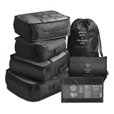 7pcs Packing Cubes Sacos De Embalagem De Viagem Organizadore