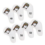 7pcs Golf Iron Club Head Covers Golf Wedge Covers Set Preto
