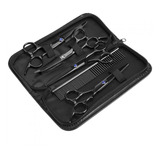 7pcs Pet Tosa Tesoura Kit Cachorro Gato Cabeleireiro Tesoura