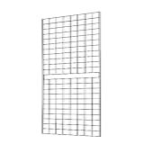 7RiversART Painéis De Grade Dupla Para Parede De Grau Comercial - Painel De Grade Resistente Para Qualquer Grade De Parede De Exibição De Varejo- 5 Cm De Largura X 1-8 M De Altura- Preto