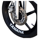 8 Adesivos Yamaha Branco Para Roda De Moto Liga Leve