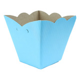 8 Cachepot Papel Cartão Decoração Aniversario 9cm Alfull