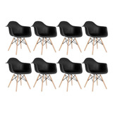 8 Cadeiras Eames Wood Daw