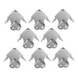 8 Canto Reto Cromado Grande 6 Furos Para Case Profissional