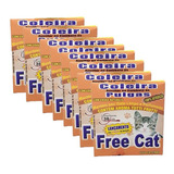 8 Coleiras Anti Pulgas Free Cat 36cm Gatos 100% Atóxico