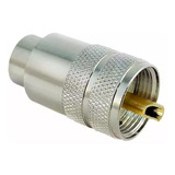 8 Conector Uhf Macho Cabo Rg213 Redutor Rg58 Px Vhf Uhf Dual