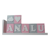 8 Cubo Decorativo Mdf Com Nome 7x7 Cm Decoração Quarto Bebê