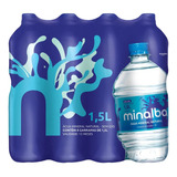 8 Garrafa Agua Mineral Natural Fonte Minalba 1,5l