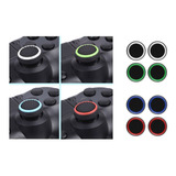 8 Grips Pretas Silicone Botão Compatível