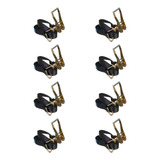 8 Kits Cinta Com Catraca De Amarração Carga 800kg 9mts