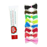 8 Lacinhos Colar + Cola Girlie Glue 