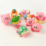 8 Peças De Brinquedo De Anime Kirby Figure Toy Pvc Fofo Pres