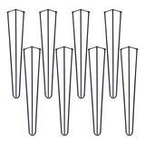 8 Pés Hairpin Legs Triplo 75cm 7mm Pés Mesa Lateral Aparador