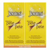 8 Preservativo Jontex Camisinha Sensação Pele Com Pele 