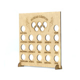 8 Quadros Coleção Moedas Olimpíadas 23,5x4x24,5 Mdf Madeira