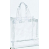 8 Sacola Transparente Bolsa Tote Compras Presente - 40x30x10