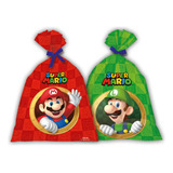 8 Sacolas Saquinho Surpresa Lembrancinha Festa Super Mario