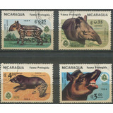 8 Selos Nicarágua/ Fauna Silvestre Animais Selvagens L.3247