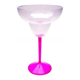 8 Taças Para Margarita Base Bicolor Acrílico