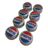 8 Tampinhas Pepsi Cola Em Alumínio Ano 1986 Originais !