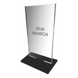 8 Troféu Acrílico Cristal Sem Personalização Liso 15x10cm 