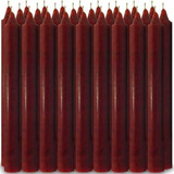 8 Velas Palito - Velas Brancas, Coloridas E Bicolor Com 18cm Cor Marrom