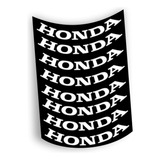 8 Adesivos Honda Branco Aro Moto