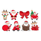 8 Apliques Natal Mod3 Termocolante Patch Estampado Tecido