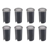8 Balizador Luminária De Piso Escada Led 1w Inox 3000k F169