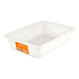 8 Bandeja Plástica Retangular Bioprátika 3 L