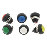 8 Botões Interruptor Momentâneo 12mm Off on 