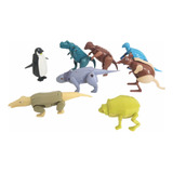 8 Brinquedos Rock Dino E Animal Revista Recreio coleção 