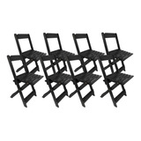8 Cadeiras Dobráveis Madeira Maciça Itaúba