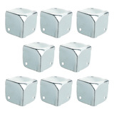 8 Canto Reto S17 Santo Angelo 3 Furos Aço Zincado Para Case Cor Cromado