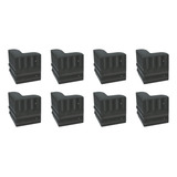 8 Cantoneiras Pequena P Caixa Acústica Som Profissional Cor Preto