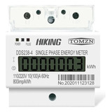 8 Medidor Wattímetro De Energia Kwh Bifásico 110v 220v 100