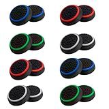8 Pares Grip Borracha Silicone Botão Compatível Com Controle Gamer Borrachinha Protetor Analógico