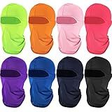 8 Peças De Proteção Solar Balaclava à Prova De Vento Balaclava à Prova De Poeira Proteção UV Cobertura Total Para Esportes Ao Ar Livre Vivid Colors Medium