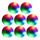 8 Peças De Rodas De Skate Em Linha Com 16 Rolamentos Led Lig