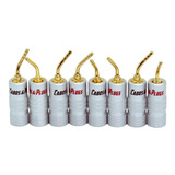 8 Plugues Banana Pino 2mm Receiver Banhado A Ouro Caixas