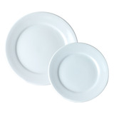 8 Pratos Rasos 8 Sobremesa Convencional Porcelana Schmidt