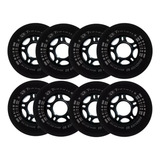 8 Rodas Traxart Fitness Roadster 80 80mm 83a Preto Brinde
