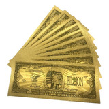 80 Cédulas 1 Bilhão De Dólares Metalizada Comemorativa Ouro