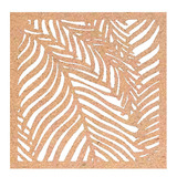 80 Painel Vazado Em Mdf Cru 20x20cm Modelo Folhagens